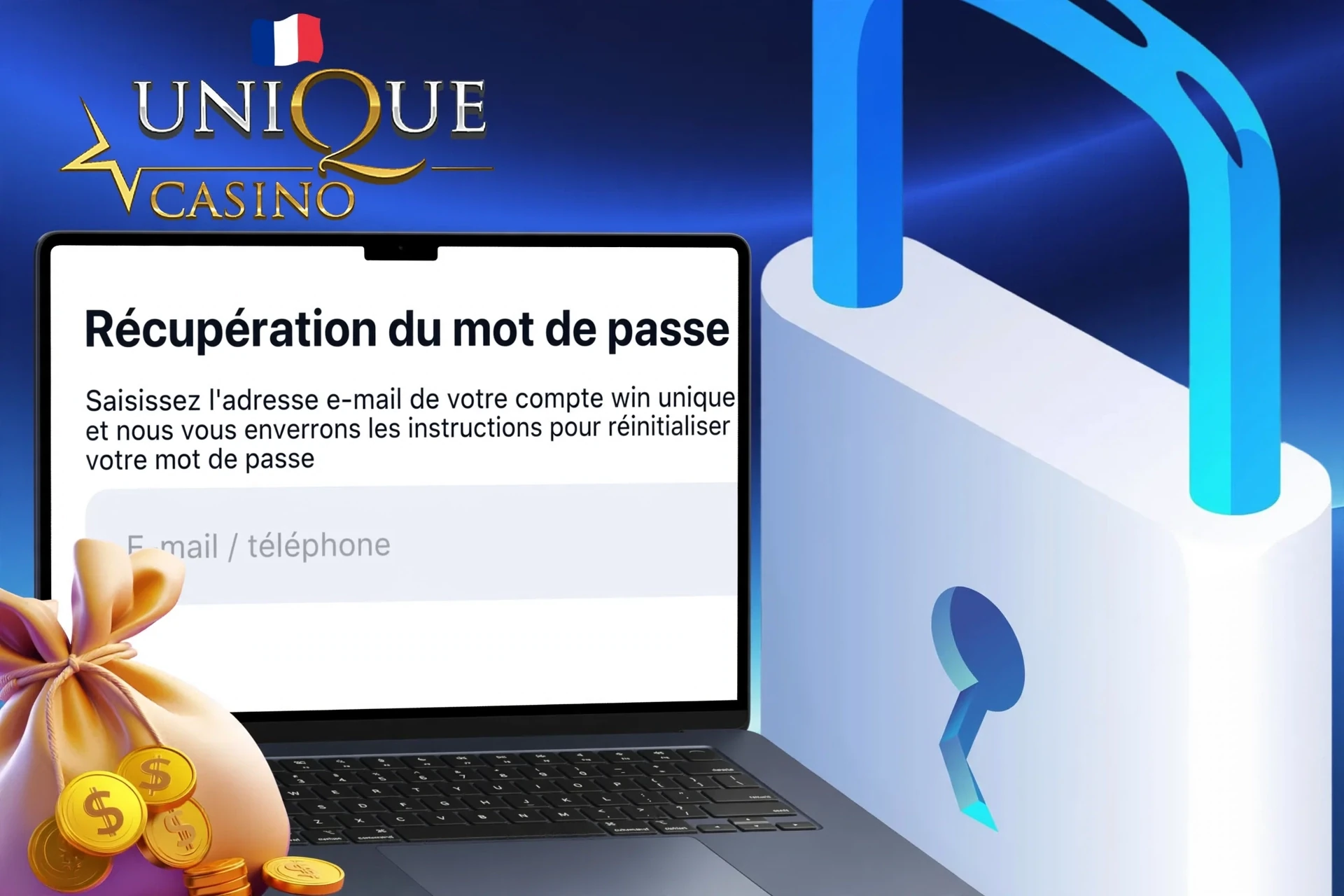 Procédure de restauration d'accès au compte WinUnique en cas de perte du mot de passe